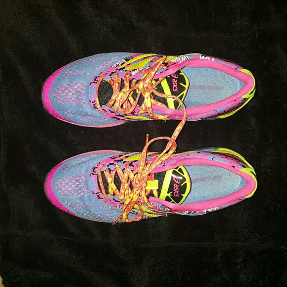 Asics Shoes - Neon yellow, pink, and blue Asics!